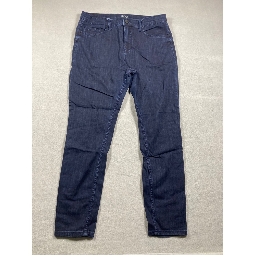 BDG Jeans Womens 32 x 29 Blue Ankle High Rise TWIG Stretch Dark